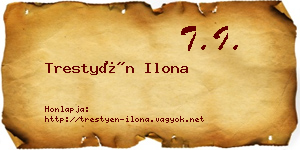 Trestyén Ilona névjegykártya