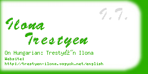 ilona trestyen business card